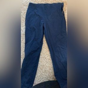 Navy work pants size 8